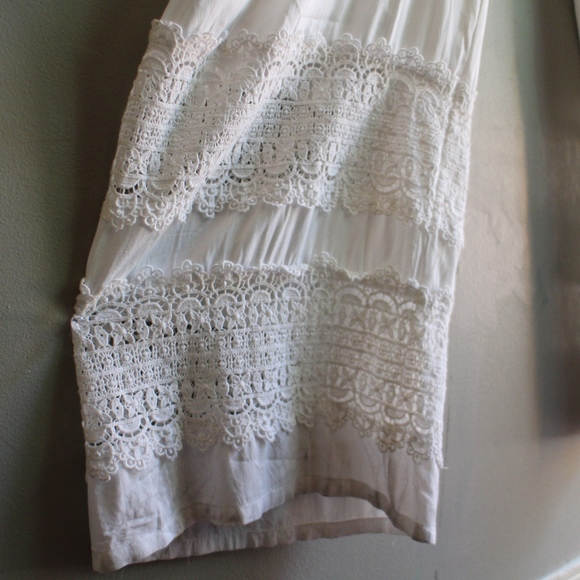 FLASH🌈SALE Lace Crochet White Boho Jumpsuit - Picture 5 of 8